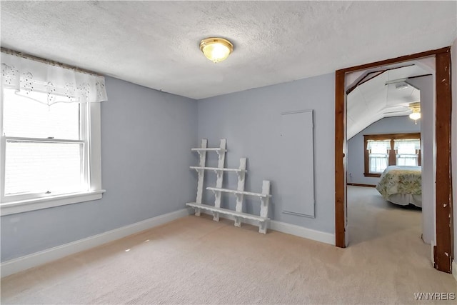 84 Newfield St, Buffalo, NY 14207 - unfurnished room featuring carpet, a textured ceiling, ceiling fan, and baseboards