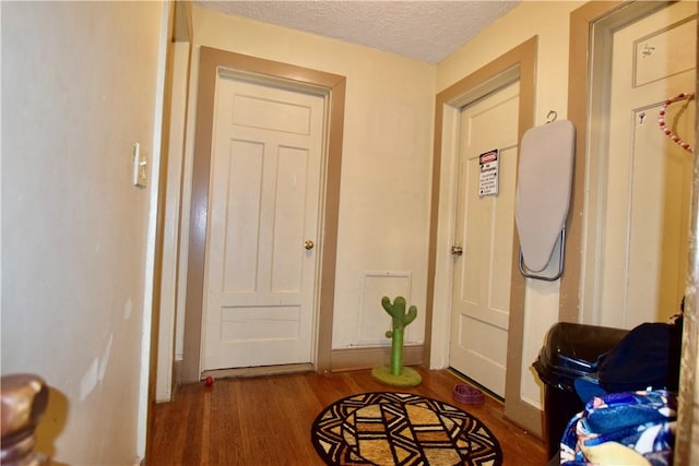 131 Weaver St, Rochester, NY 14621 - entryway with wood finished floors and a textured ceiling