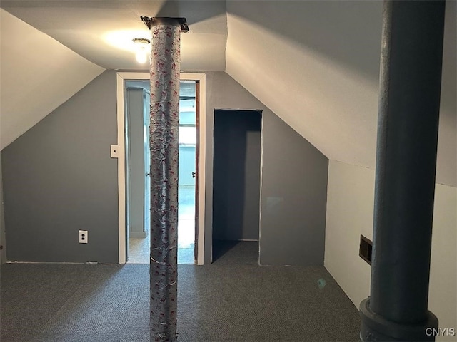 442 Euclid Rd, Utica, NY 13502 - additional living space featuring lofted ceiling and carpet floors