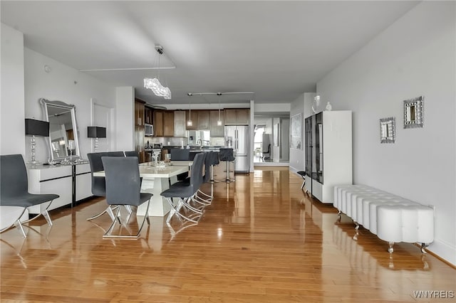132 Lakefront Blvd Unit 403, Buffalo, NY 14202 - dining room featuring light wood-type flooring