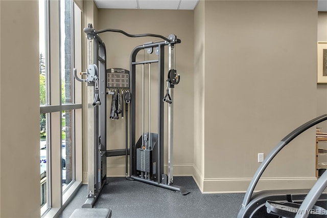 132 Lakefront Blvd Unit 403, Buffalo, NY 14202 - exercise area featuring healthy amount of natural light and baseboards