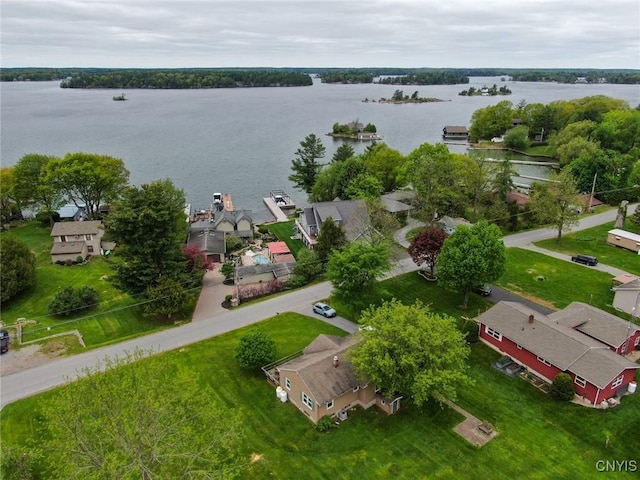 47388 Dingman Point Rd, Alexandria, NY 13607 - aerial perspective of suburban area with a nearby body of water