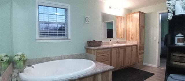 1058 County Highway 44, Sidney, NY 13775 - full bath with a bath, vanity, and wood finished floors
