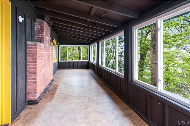 2900 W Lake Rd, Skaneateles, NY 13152 - unfurnished sunroom featuring lofted ceiling and plenty of natural light
