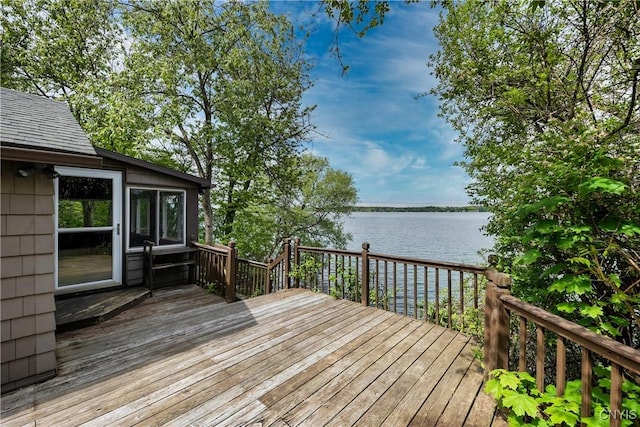 2900 W Lake Rd, Skaneateles, NY 13152 - wooden deck with a water view