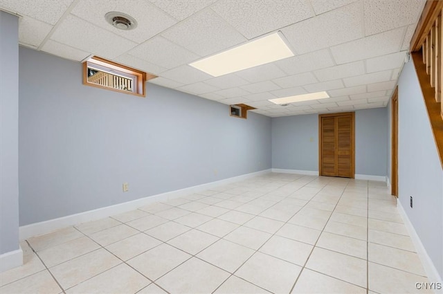 6 Viburnum Pl, New Hartford, NY 13413 - finished basement with a drop ceiling
