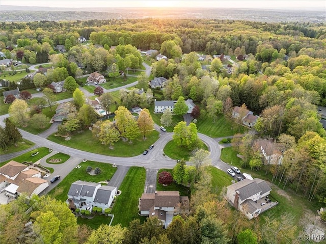 6 Viburnum Pl, New Hartford, NY 13413 - aerial view of property's location with a forest and nearby suburban area