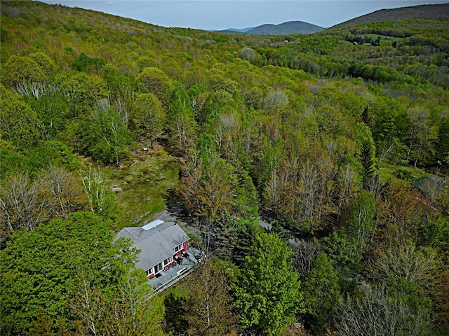 100 Clear Springs Ln, Middletown, NY 12430 - aerial view of property and surrounding area with a heavily wooded area and mountains