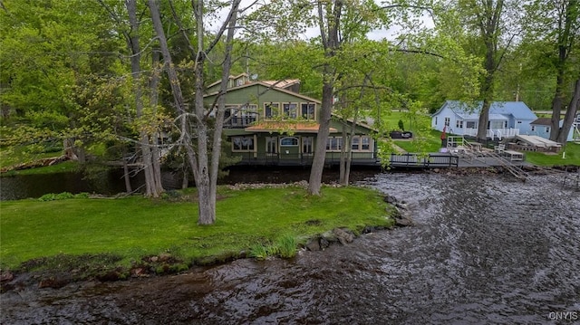 1079 State Route 49, Constantia, NY 13028 - dock featuring a yard and a water view