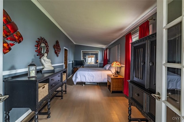 1079 State Route 49, Constantia, NY 13028 - bedroom featuring crown molding and wood finished floors