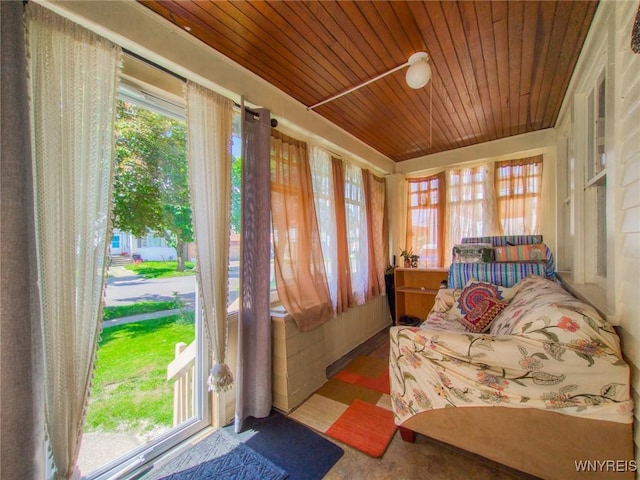 18 Rounds Ave, Buffalo, NY 14215 - sunroom featuring wooden ceiling