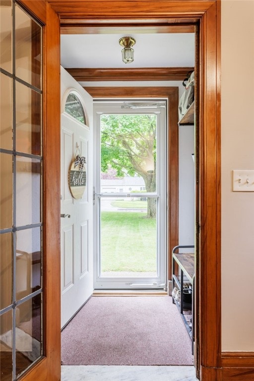 540 List Ave, Irondequoit, NY 14617 - doorway with carpet floors and ornamental molding