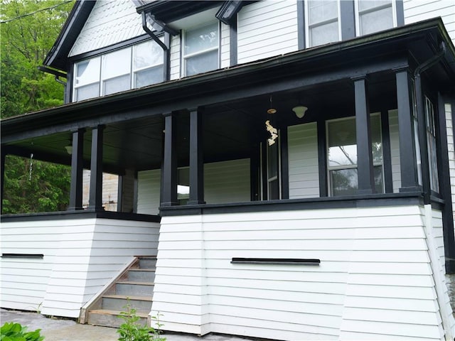 36 Pinetree Ln, Middletown, NY 12430 - view of side of property featuring a porch and stairway
