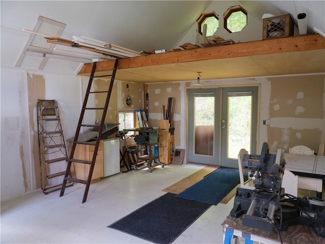 36 Pinetree Ln, Middletown, NY 12430 - misc room featuring french doors and tile patterned floors