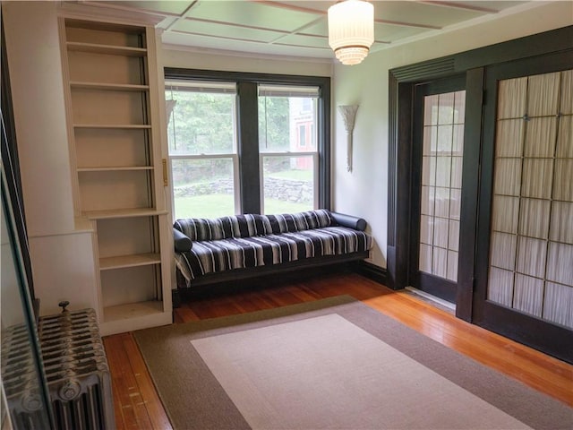 36 Pinetree Ln, Middletown, NY 12430 - sitting room featuring wood-type flooring and a chandelier