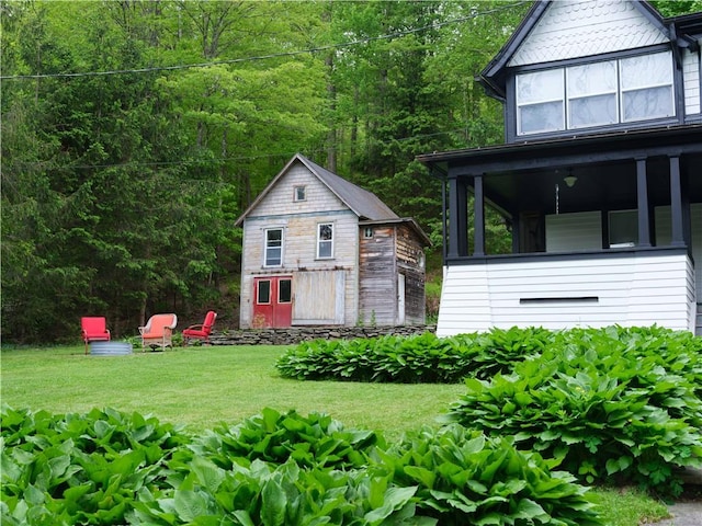 36 Pinetree Ln, Middletown, NY 12430 - view of outdoor structure with a wooded view