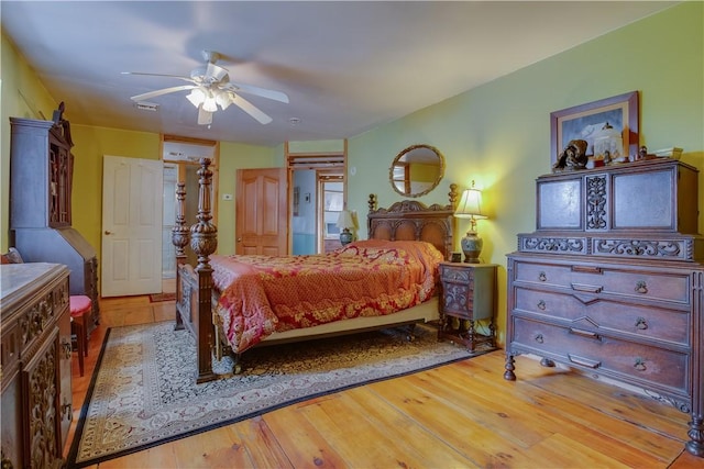 278 Taylor Rd, Jefferson, NY 12167 - bedroom with wood finished floors and a ceiling fan