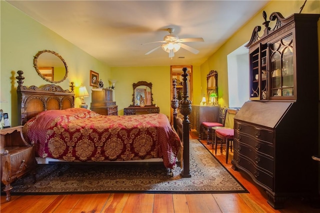278 Taylor Rd, Jefferson, NY 12167 - bedroom featuring wood-type flooring and ceiling fan