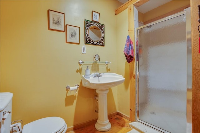 278 Taylor Rd, Jefferson, NY 12167 - bathroom featuring toilet and a shower stall