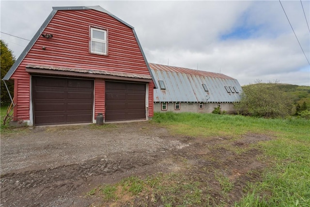 278 Taylor Rd, Jefferson, NY 12167 - garage featuring dirt driveway
