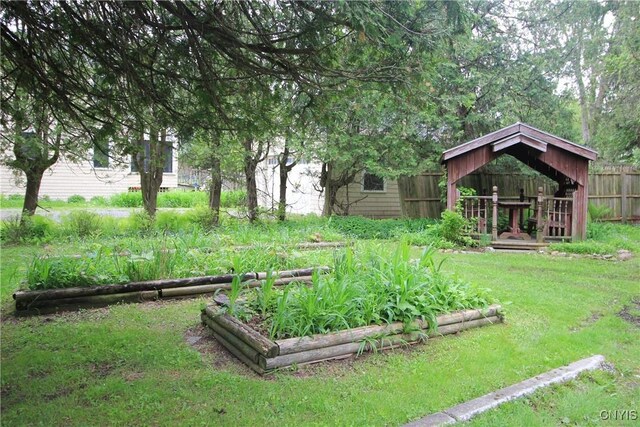 14 Fenner St, Cazenovia, NY 13035 - view of yard with a vegetable garden