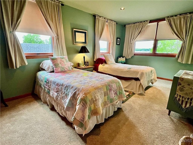 9A Lina St, Morristown, NY 13669 - bedroom featuring carpet floors, multiple windows, baseboards, and recessed lighting