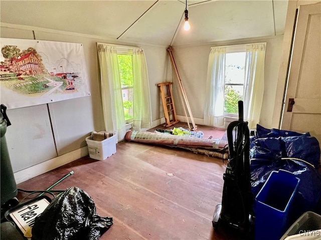 9A Lina St, Morristown, NY 13669 - bedroom with vaulted ceiling and wood finished floors