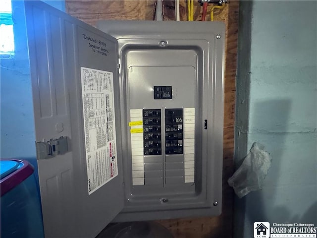 83 E Doughty St, Dunkirk-City, NY 14048 - utility room featuring electric panel
