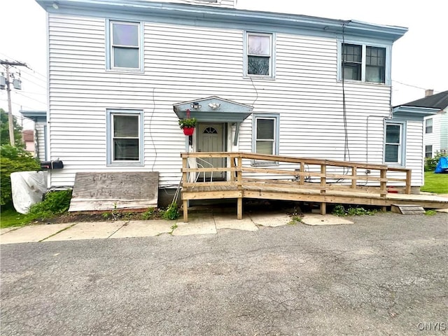 1703 Whitesboro St, Utica, NY 13502 - view of front of property with a deck