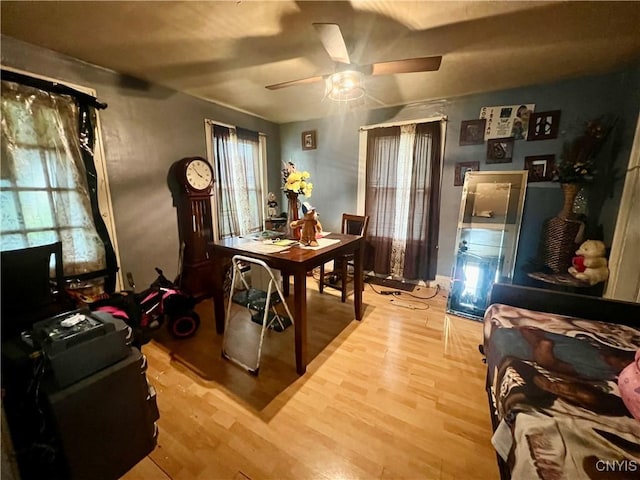 1703 Whitesboro St, Utica, NY 13502 - office with wood finished floors and ceiling fan