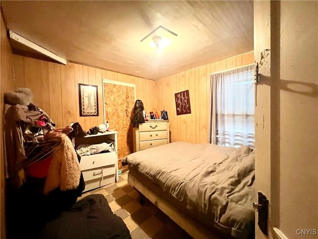 1703 Whitesboro St, Utica, NY 13502 - bedroom with wooden walls