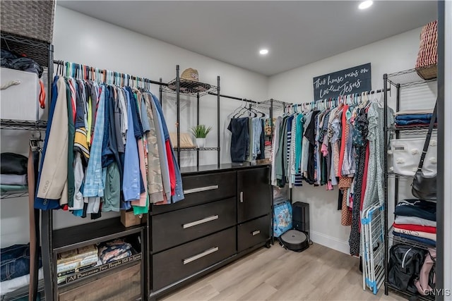 436 Centre St, Cape Vincent, NY 13618 - walk in closet with wood finished floors