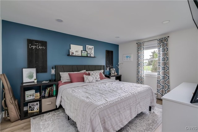 436 Centre St, Cape Vincent, NY 13618 - bedroom featuring light wood finished floors and recessed lighting