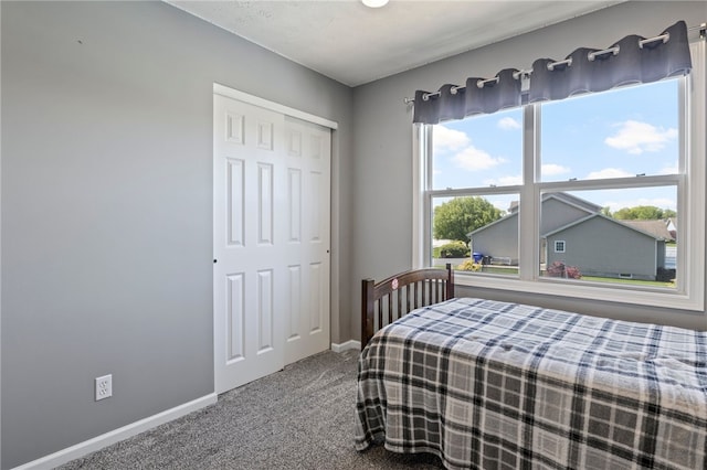 1030 Whistlers Cove Ln, Greece, NY 14612 - bedroom with carpet floors, baseboards, and a closet