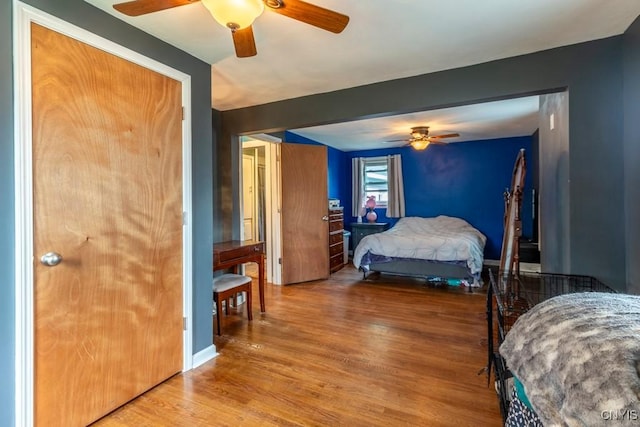 906 Beley Ave, Salina, NY 13211 - bedroom with wood finished floors and ceiling fan