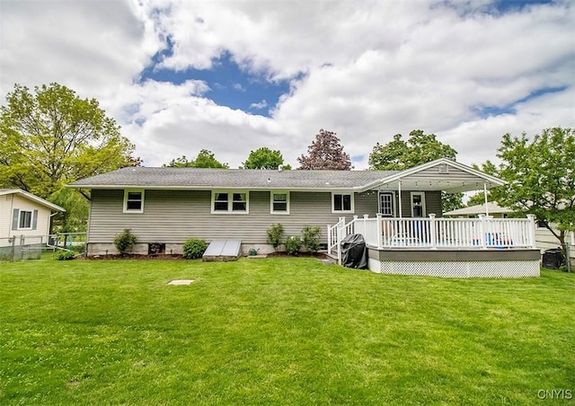 106 Peterson Dr, Camillus, NY 13031 - rear view of property with a deck