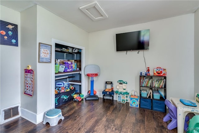 44191 Lime St, Wilna, NY 13665 - playroom featuring wood finished floors and attic access