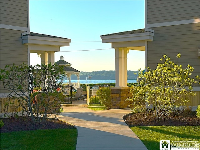 50 Lakeside Dr Unit C103, Ellery, NY 14712 - view of property's community featuring a gazebo and a water view