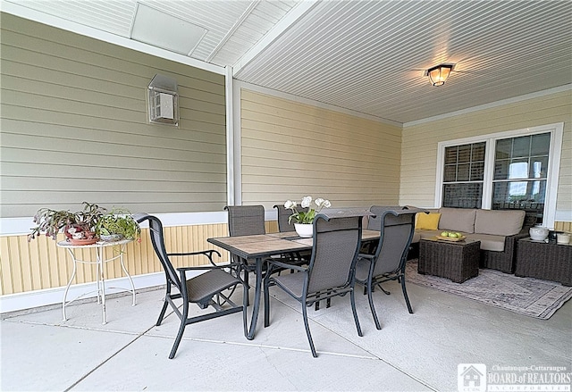 50 Lakeside Dr Unit C103, Ellery, NY 14712 - view of patio with outdoor dining area and an outdoor living space
