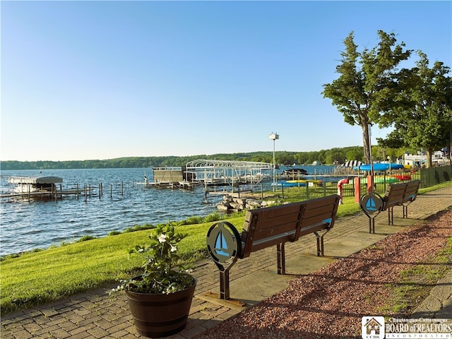 50 Lakeside Dr Unit C103, Ellery, NY 14712 - dock area featuring a water view