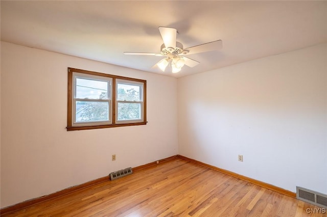 7634 Anne Ter, Clay, NY 13212 - empty room featuring light wood-style flooring, baseboards, and ceiling fan
