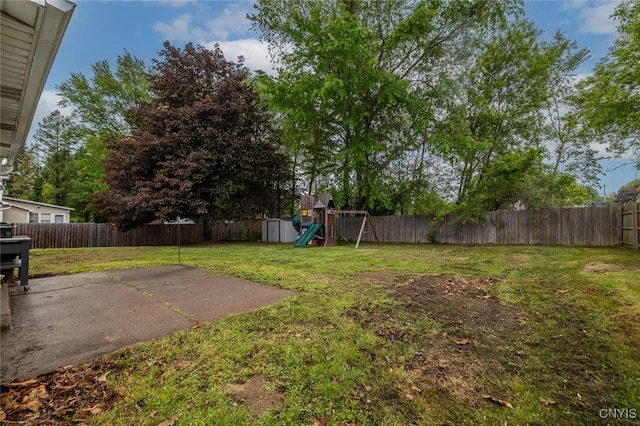 7634 Anne Ter, Clay, NY 13212 - view of yard with a playground and a patio