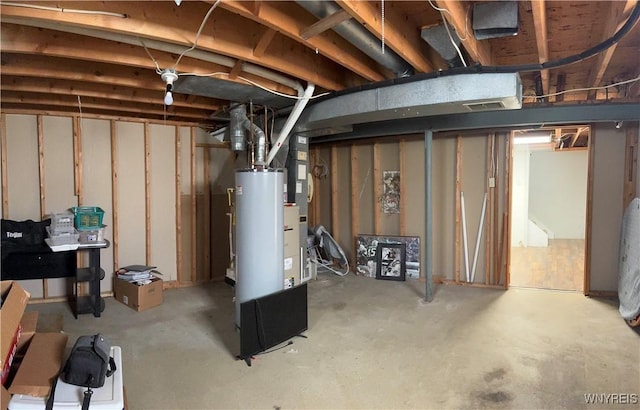9357 Steffi Dr, Evans, NY 14006 - unfinished basement featuring gas water heater