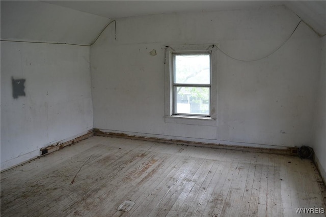 118 Laurel St, Ridgeway, NY 14103 - additional living space featuring vaulted ceiling and hardwood / wood-style floors