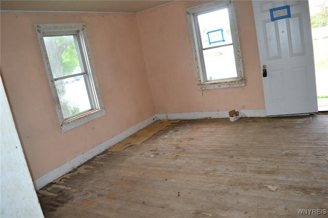 118 Laurel St, Ridgeway, NY 14103 - unfurnished room featuring baseboards and hardwood / wood-style flooring