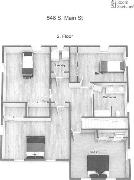 548 S Main St, Elmira-City, NY 14904 - floor plan / room layout