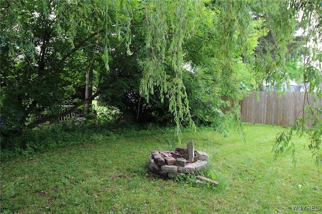 21 Maple St, Evans, NY 14006 - view of yard with a fire pit