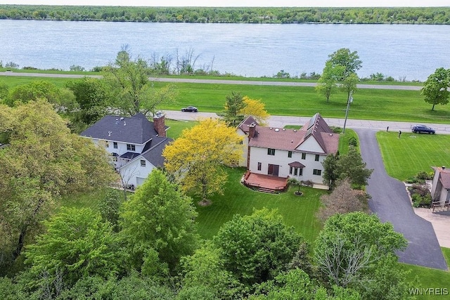 2227 W River Rd, Grand Island, NY 14072 - aerial view of property and surrounding area featuring a nearby body of water