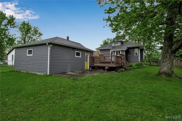 5870 Goodrich Rd, Clarence, NY 14032 - back of property featuring a deck