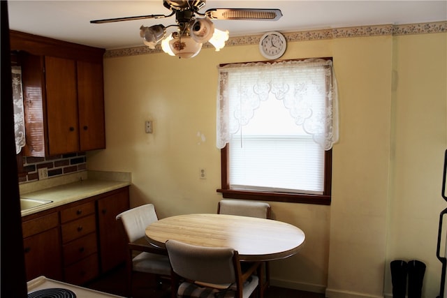 311 N Rogers Pkwy W, Irondequoit, NY 14617 - dining area with a ceiling fan